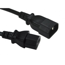 C14 to C13 Power Extension Cable 2m